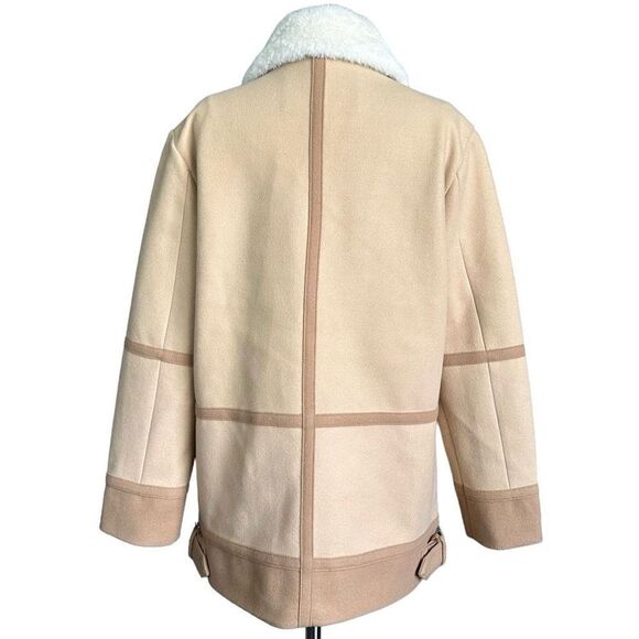 Bagatelle NYC Mixed Media Moto Jacket Faux Fur Collar - Picture 9 of 15